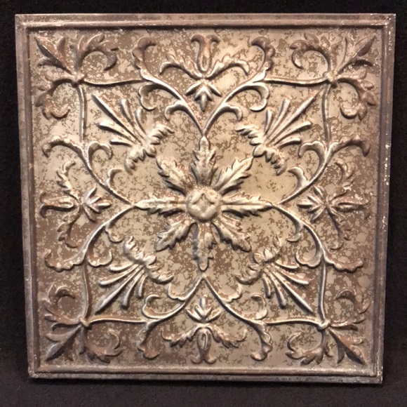 Home Decorators Floral Burst Metal Wall Plaque NEW - Picture 2 of 6